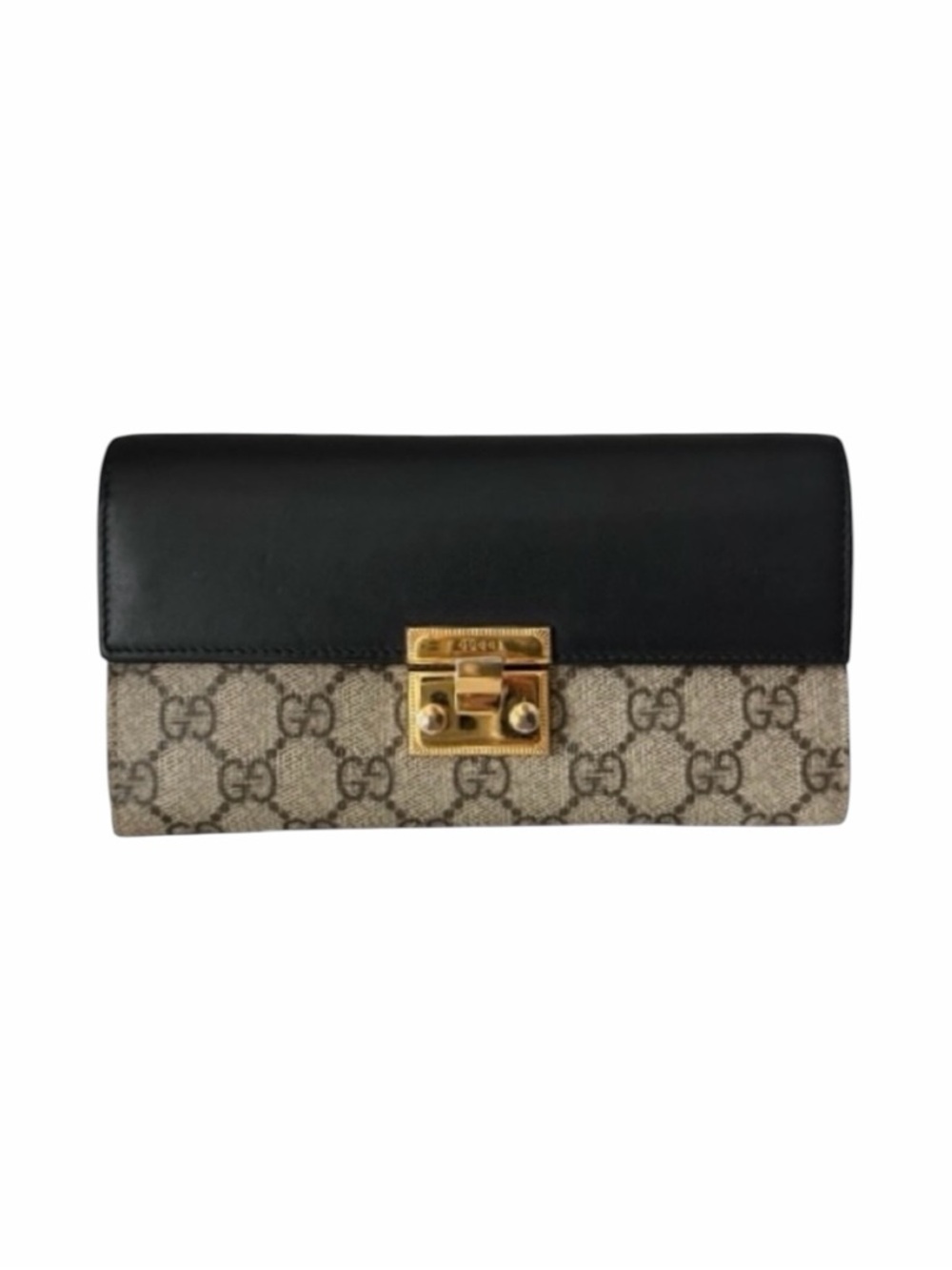Gucci Padlock Continental Chain Wallet/WOC – GG Supreme Canvas